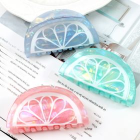 Accesorios de primavera y verano moda súper inmortal frutas de verano agarrar clip acrílico accesorios para el cabello femenino simple clip para el cabello