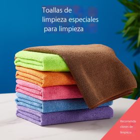 Venta transfronteriza de trapos de microfibra en cocinas domésticas, lavado de platos, eliminación de aceite, limpieza de limpieza, limpieza de automóviles especiales, absorción de agua sin arañazos, tela de limpieza multifuncional, suministro directo al por mayor de materiales de microfibra de limpieza global, absorción de agua fuerte, secado rápido, limpieza de automóviles de cocina doméstica