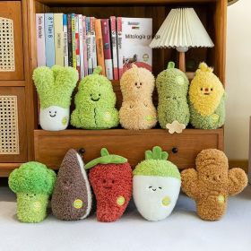 Nuevas muñecas creativas de agarre, juguetes infantiles, juguetes de peluche de frutas y verduras, juguetes de simulación, muñecas de frutas y verduras al por mayor