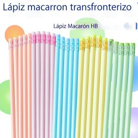 Zhenglin Macaron HB lápiz comercio electrónico transfronterizo barras de color a granel materiales ecológicos con lápices triangulares de Goma