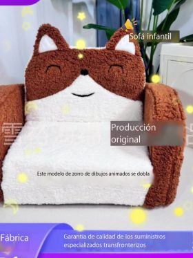 Fabricantes transfronterizos de Amazon personalizan sofás plegables de dibujos animados para niños, sofás de lectura para niños