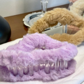 Clip de pelo peludo, clip de pelo de sentido medio, chica de clip de pelo de tiburón, disco en la parte posterior de la cabeza, clip de pelo simple, accesorios para el cabello