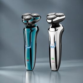 Afeitadora eléctrica para hombres nueva afeitadora eléctrica de lavado de todo el cuerpo transfronteriza súper limpia e inteligente con tres cabezas flotantes