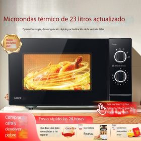 Microondas 23 litros de micrococción multifuncional de alta eficiencia y calefacción uniforme horno de vapor de disco giratorio mecánico dxw1 tipo de disco giratorio