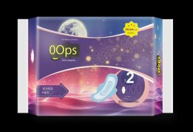 Toallas sanitarias OOPS Care cuidado femenino toallas sanitarias no tejidas transpirables ultradelgadas 245 mm