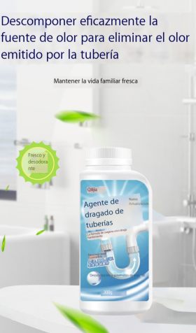 El agente de dragado de tuberías disuelve fuertemente el inodoro de la alcantarilla y bloquea el líquido de aceite de cocina y el líquido desodorante.
