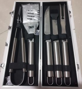 Kit de 5 piezas de caja de aluminio con mango de tubería grande KJ - 30