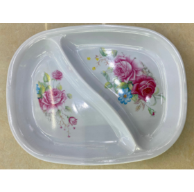 Platos de frutas divididos en platos de vajilla impresos platos de vajilla de grado alimenticio 30,5cm ck2g - 12