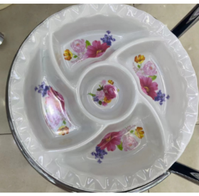 Plato de frutas dividido en platos de vajilla impresa 0,30,5 cm jl7131