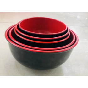 Vajilla de grado alimenticio de tazón de comida de color sólido de cerámica de imitación Φ20.3cm ytsd5008